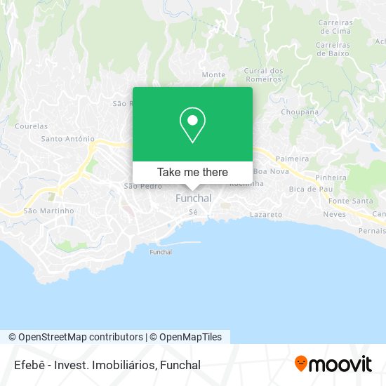 Efebê - Invest. Imobiliários map