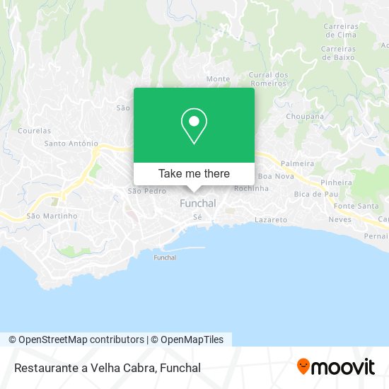 Restaurante a Velha Cabra mapa