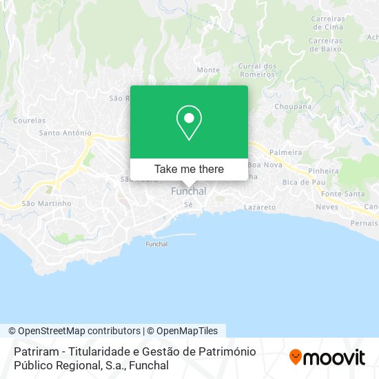 Patriram - Titularidade e Gestão de Património Público Regional, S.a. map