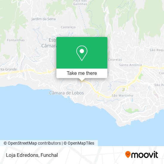 Loja Edredons map