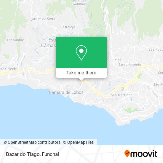 Bazar do Tiago map