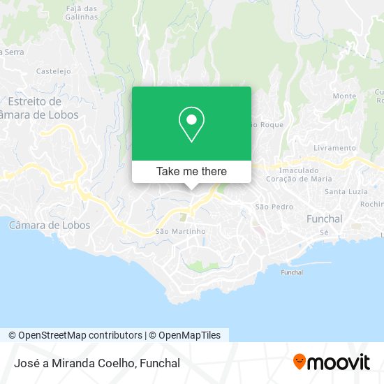 José a Miranda Coelho map