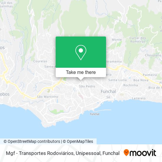 Mgf - Transportes Rodoviários, Unipessoal map