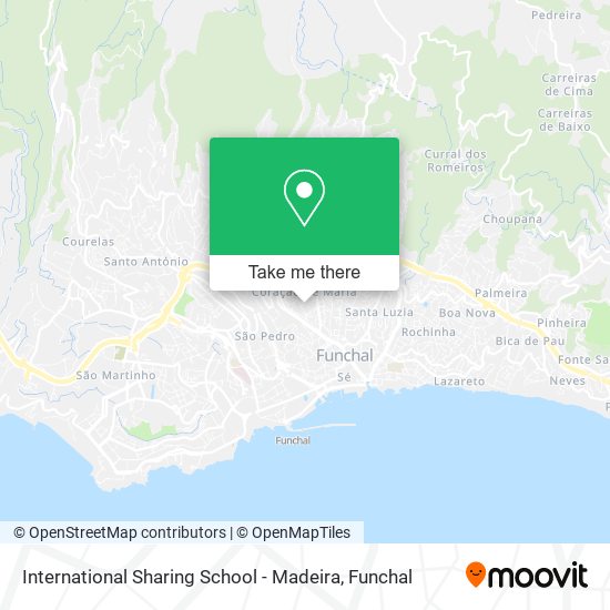 International Sharing School - Madeira map