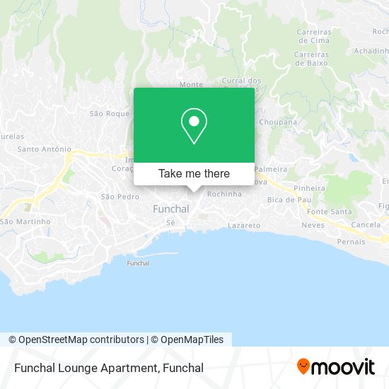 Funchal Lounge Apartment map