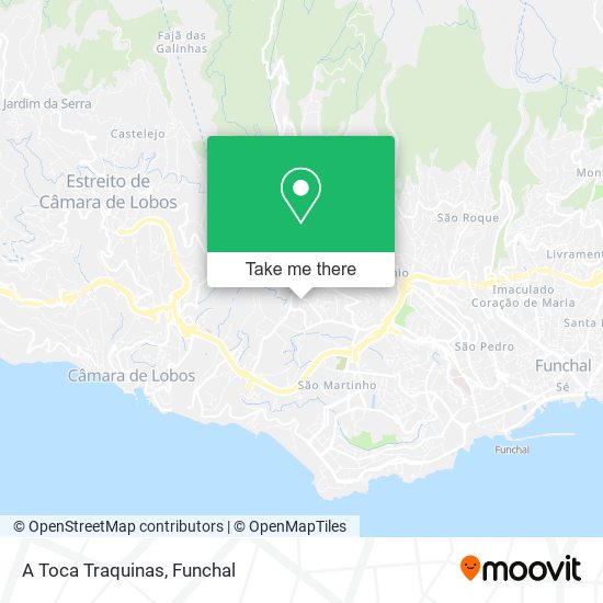 A Toca Traquinas map