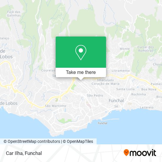 Car Ilha map