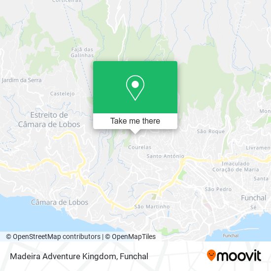 Madeira Adventure Kingdom map