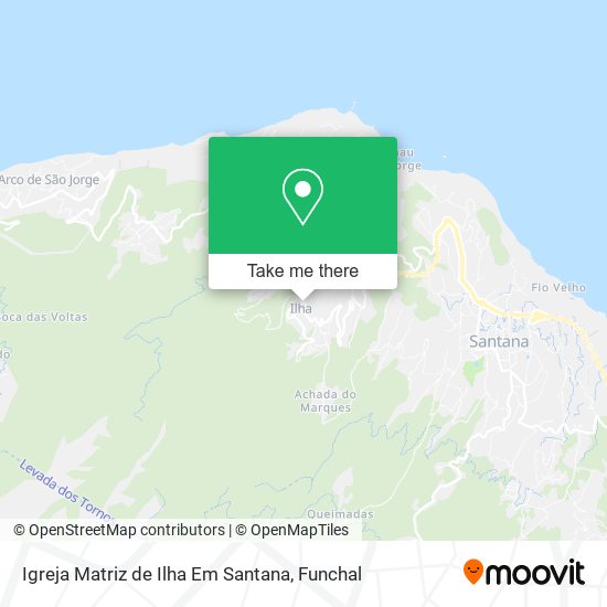 Igreja Matriz de Ilha Em Santana mapa