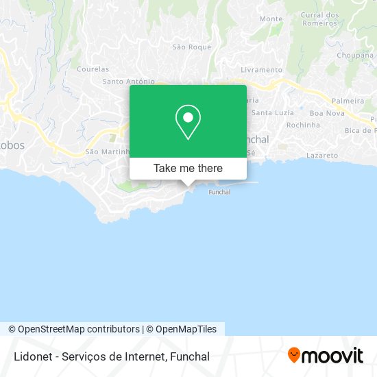 Lidonet - Serviços de Internet mapa