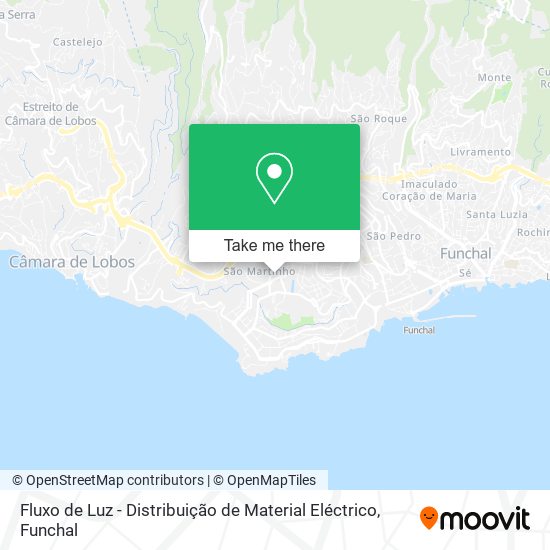 Fluxo de Luz - Distribuição de Material Eléctrico mapa