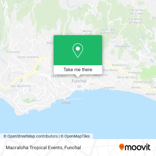 Macraloha Tropical Events map
