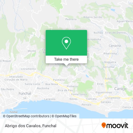 Abrigo dos Cavalos mapa