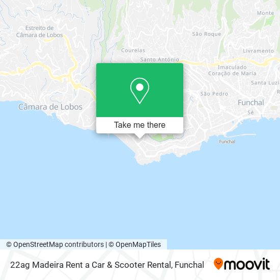 22ag Madeira Rent a Car & Scooter Rental map