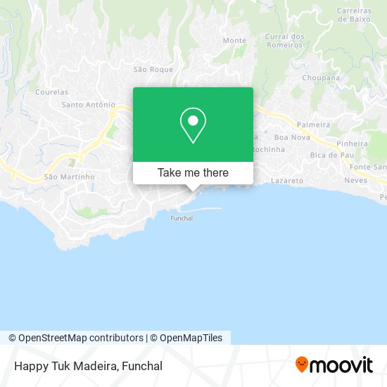 Happy Tuk Madeira map