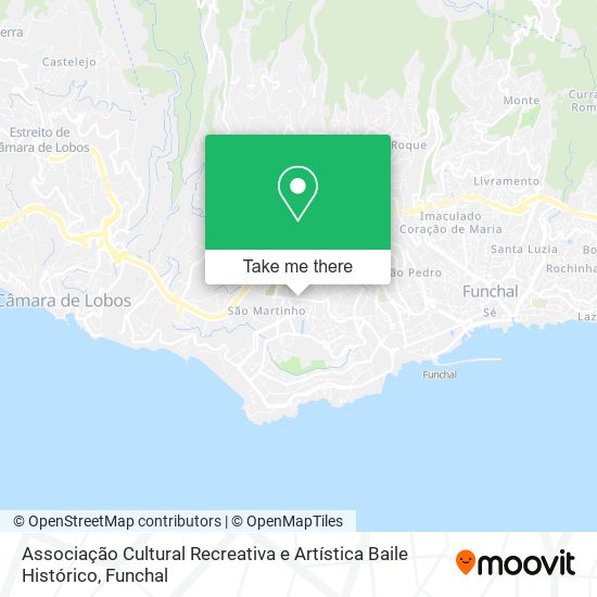 Associação Cultural Recreativa e Artística Baile Histórico map