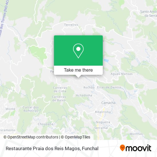 Restaurante Praia dos Reis Magos mapa