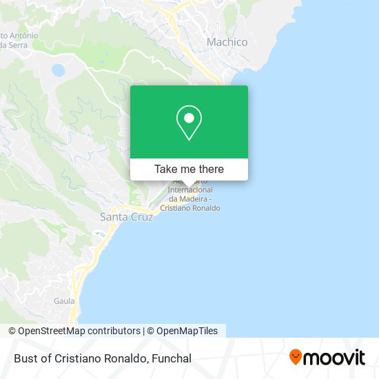 Bust of Cristiano Ronaldo map