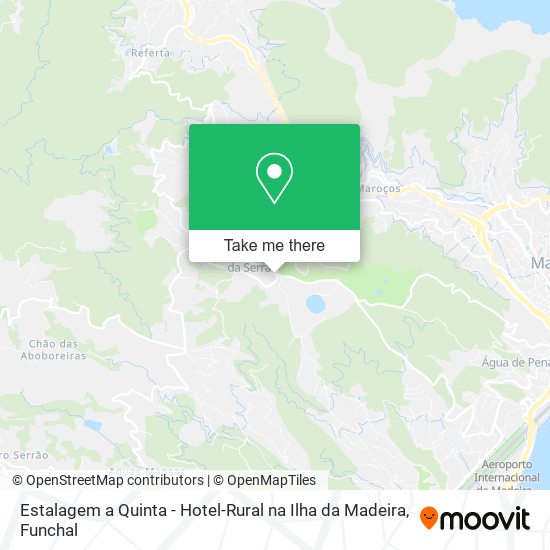 Estalagem a Quinta - Hotel-Rural na Ilha da Madeira mapa