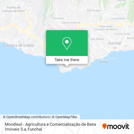 Mondisol - Agricultura e Comercialização de Bens Imóveis S.a mapa