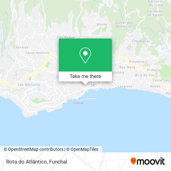 Rota do Atlântico map