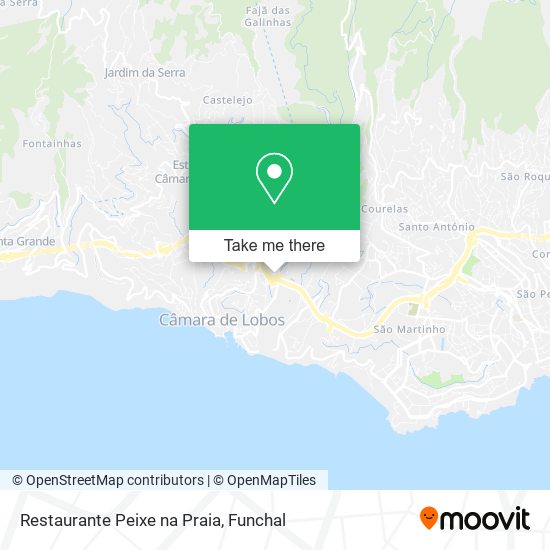 Restaurante Peixe na Praia mapa