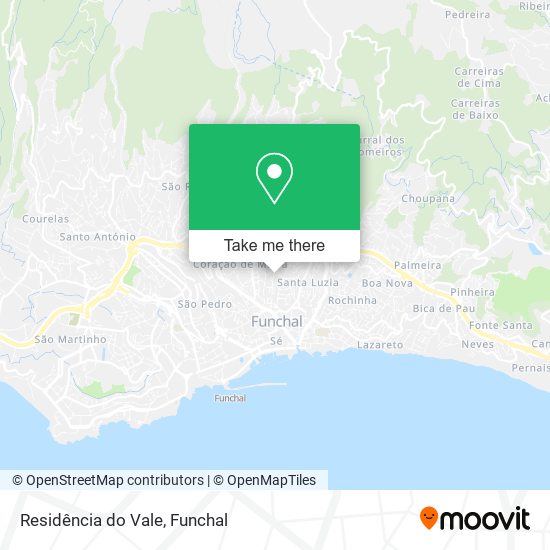 Residência do Vale mapa