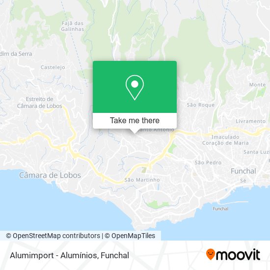 Alumimport - Alumínios mapa