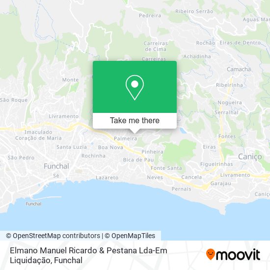 Elmano Manuel Ricardo & Pestana Lda-Em Liquidação mapa