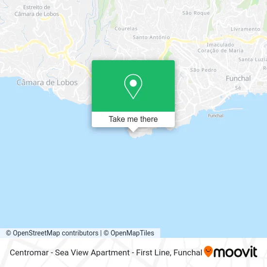 Centromar - Sea View Apartment - First Line map