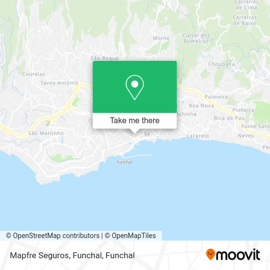Mapfre Seguros, Funchal map