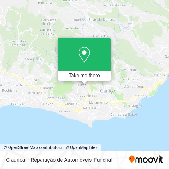 Clauricar - Reparação de Automóveis map