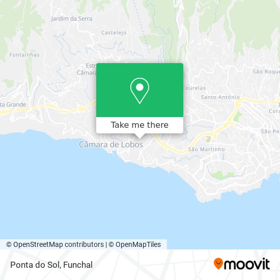 Ponta do Sol map