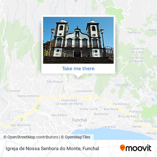 Igreja de Nossa Senhora do Monte mapa