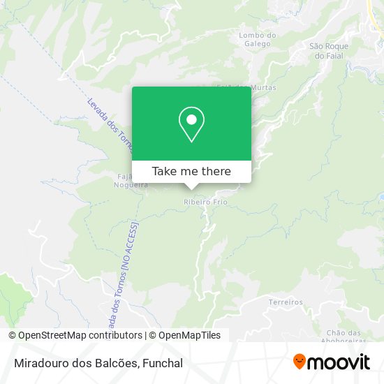 Miradouro dos Balcões map