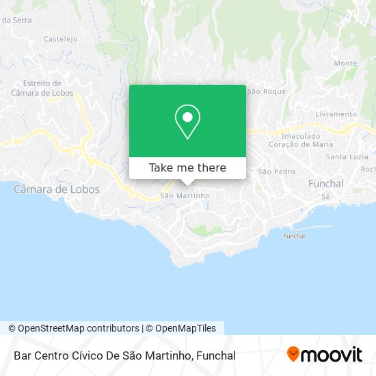 Bar Centro Cívico De São Martinho mapa