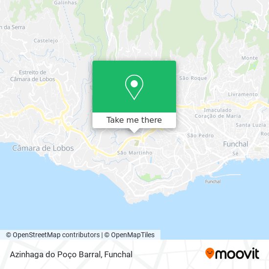 Azinhaga do Poço Barral mapa