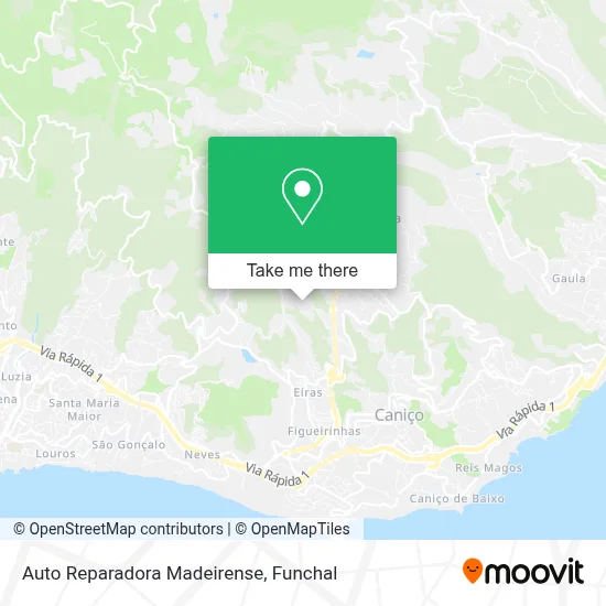 Auto Reparadora Madeirense map