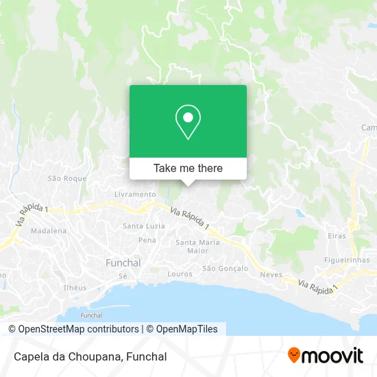 Capela da Choupana map