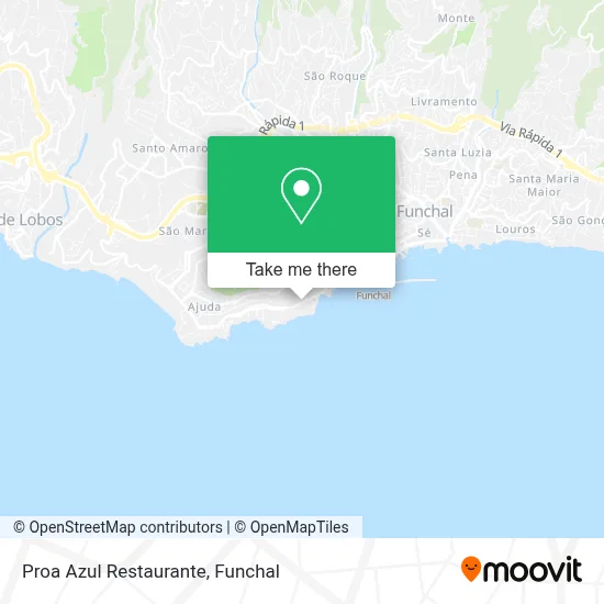 Proa Azul Restaurante map
