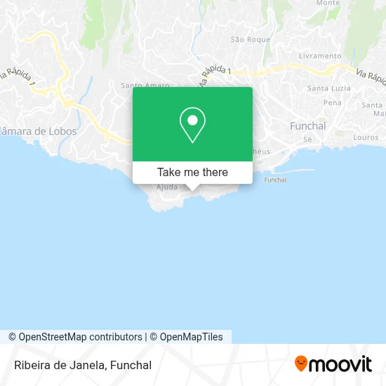 Ribeira de Janela map
