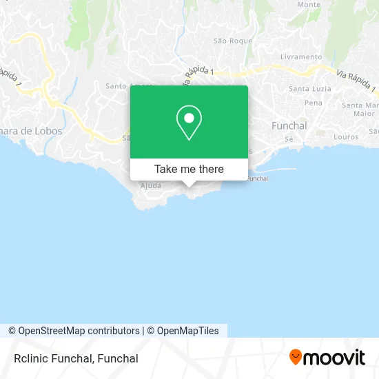 Rclinic Funchal map