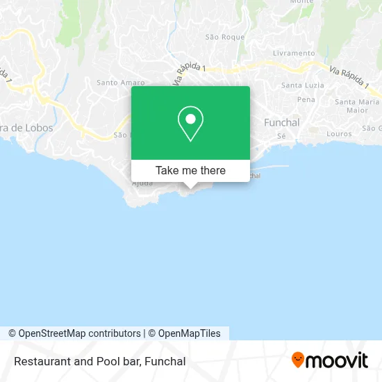 Restaurant and Pool bar map