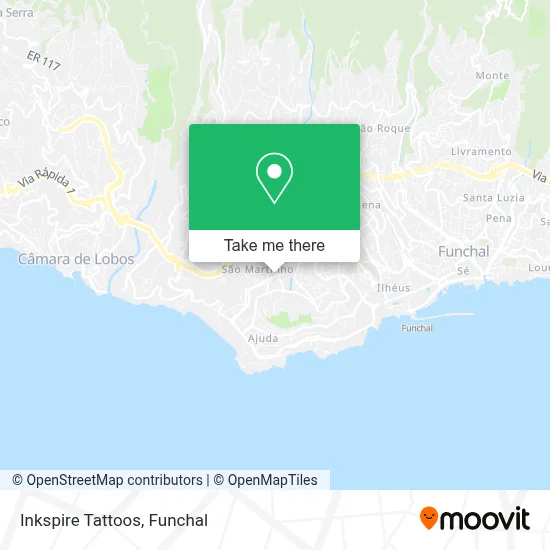 Inkspire Tattoos map