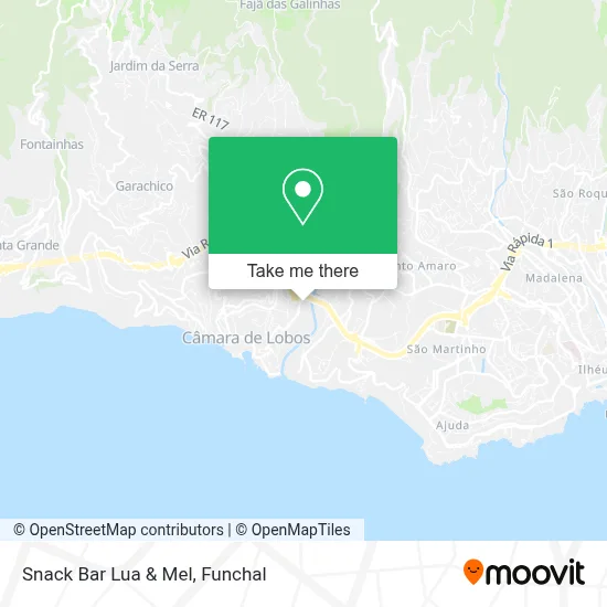 Snack Bar Lua & Mel map