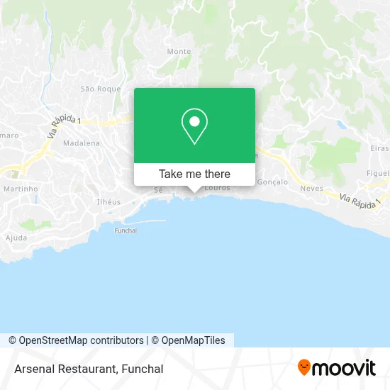 Arsenal Restaurant map
