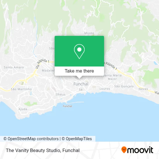 The Vanity Beauty Studio map