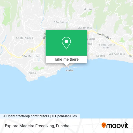 Explora Madeira Freediving map