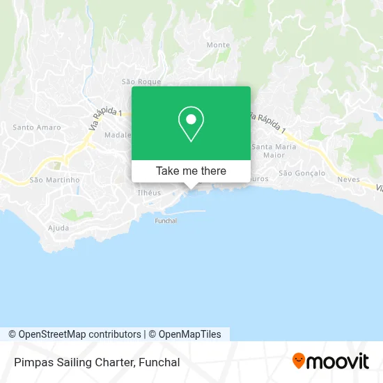 Pimpas Sailing Charter map