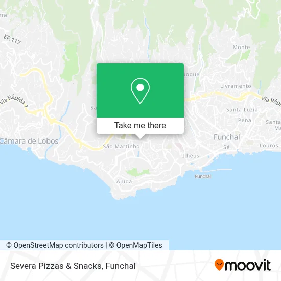 Severa Pizzas & Snacks map